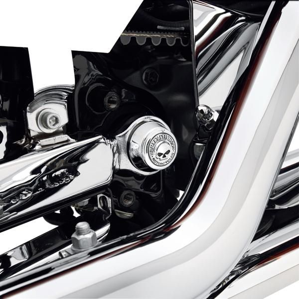 Harley-Davidson Willie G Skull Bolzenabdeckungen für Schwingenachse