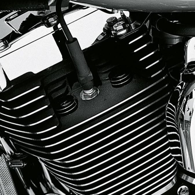 Harley-Davidson Bolzenabdeckung für Zylinderkopf schwarzglänzend