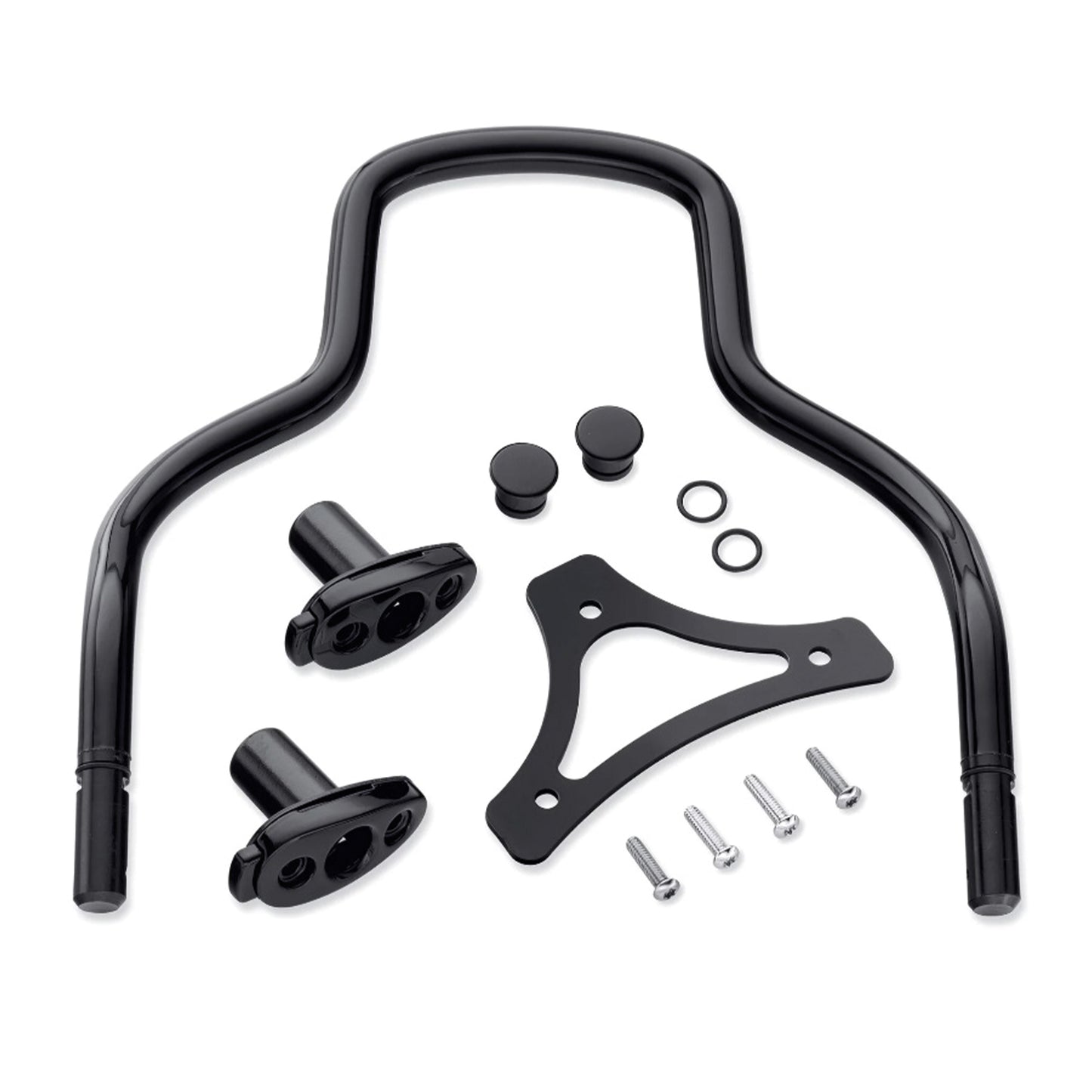 Harley-Davidson Quick-Release Sissy Bar Rund, schwarz