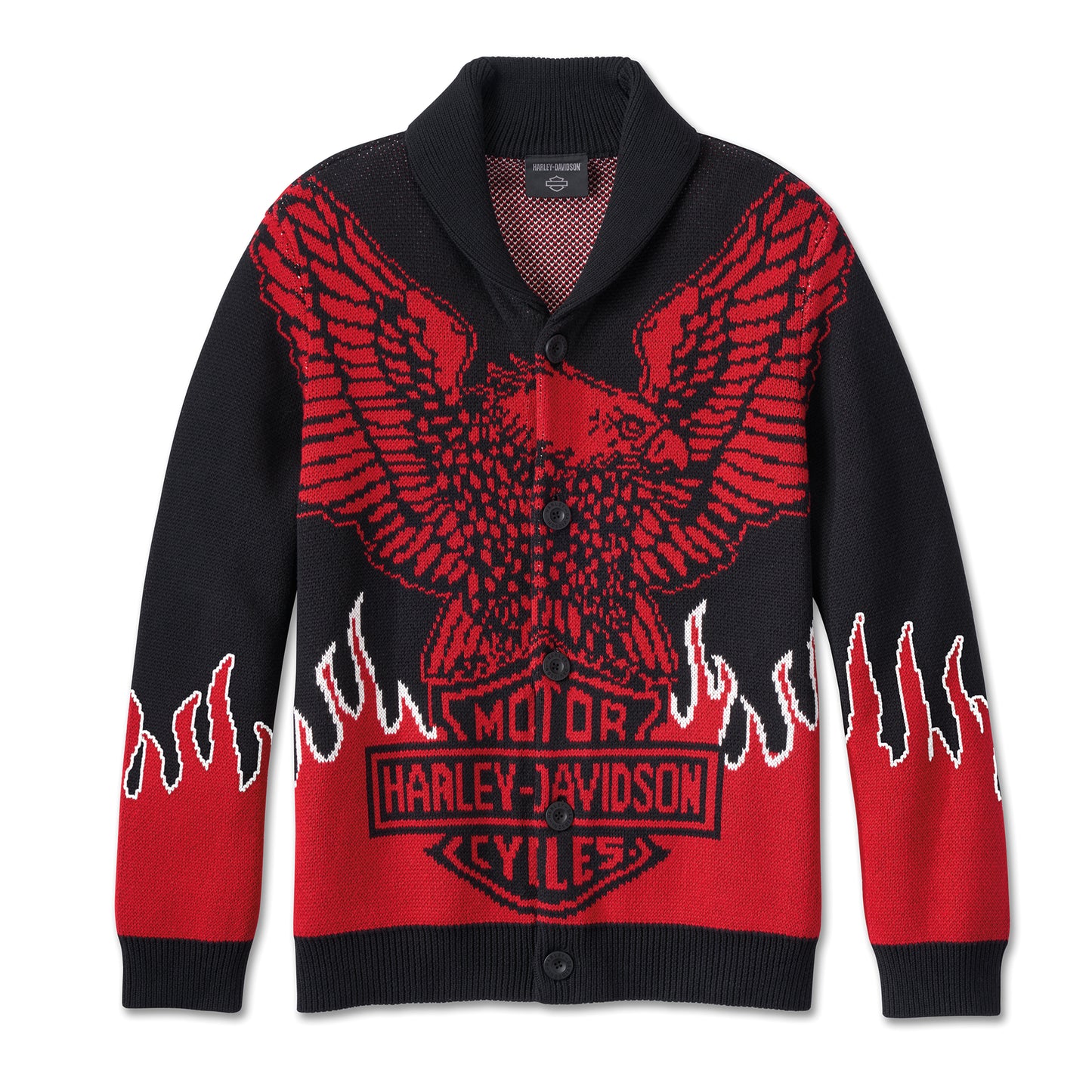 Harley-Davidson Strickpullover Eagle Flames
