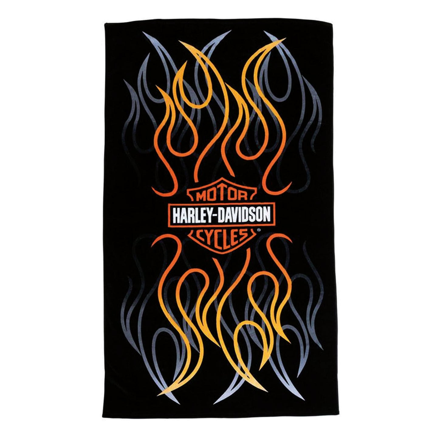 Harley-Davidson Beach Towel mit B&S und Flames