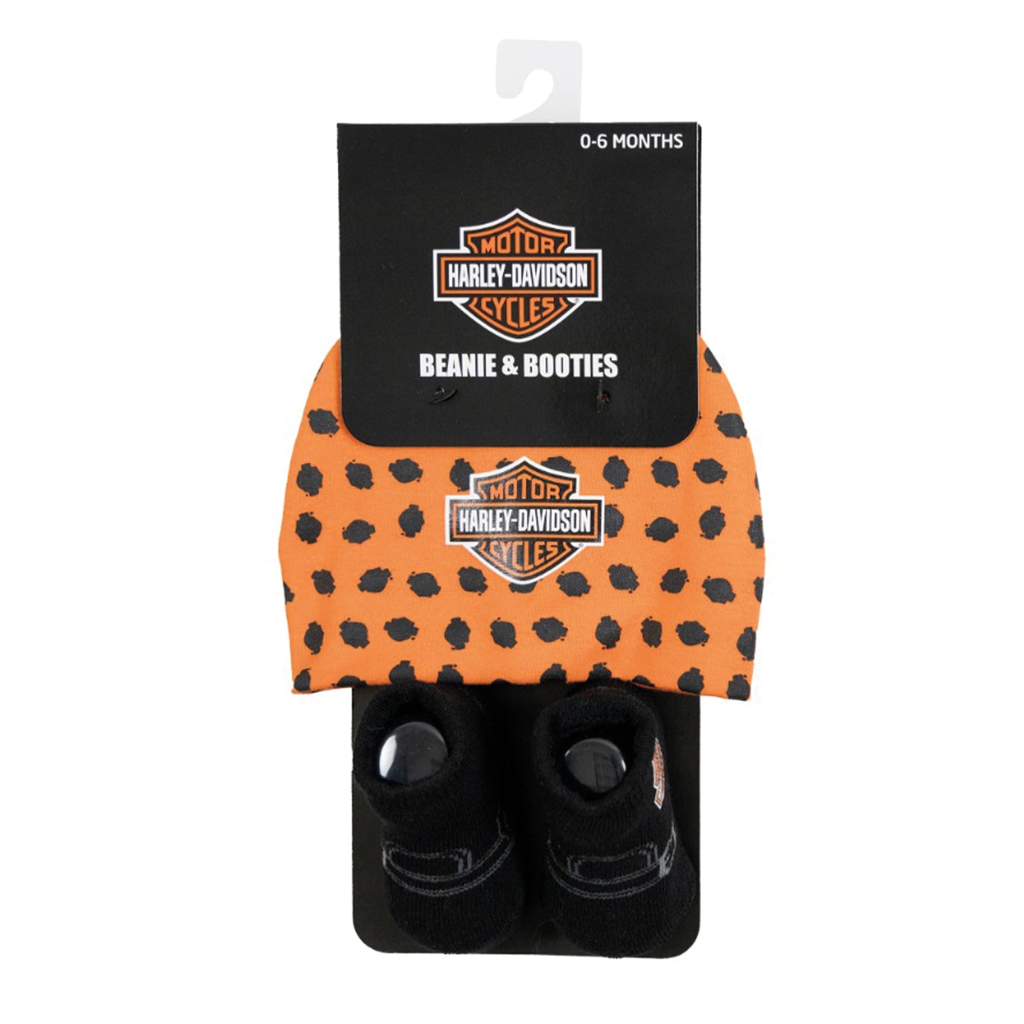 Harley-Davidson Baby Boy Beanie & Booties Set