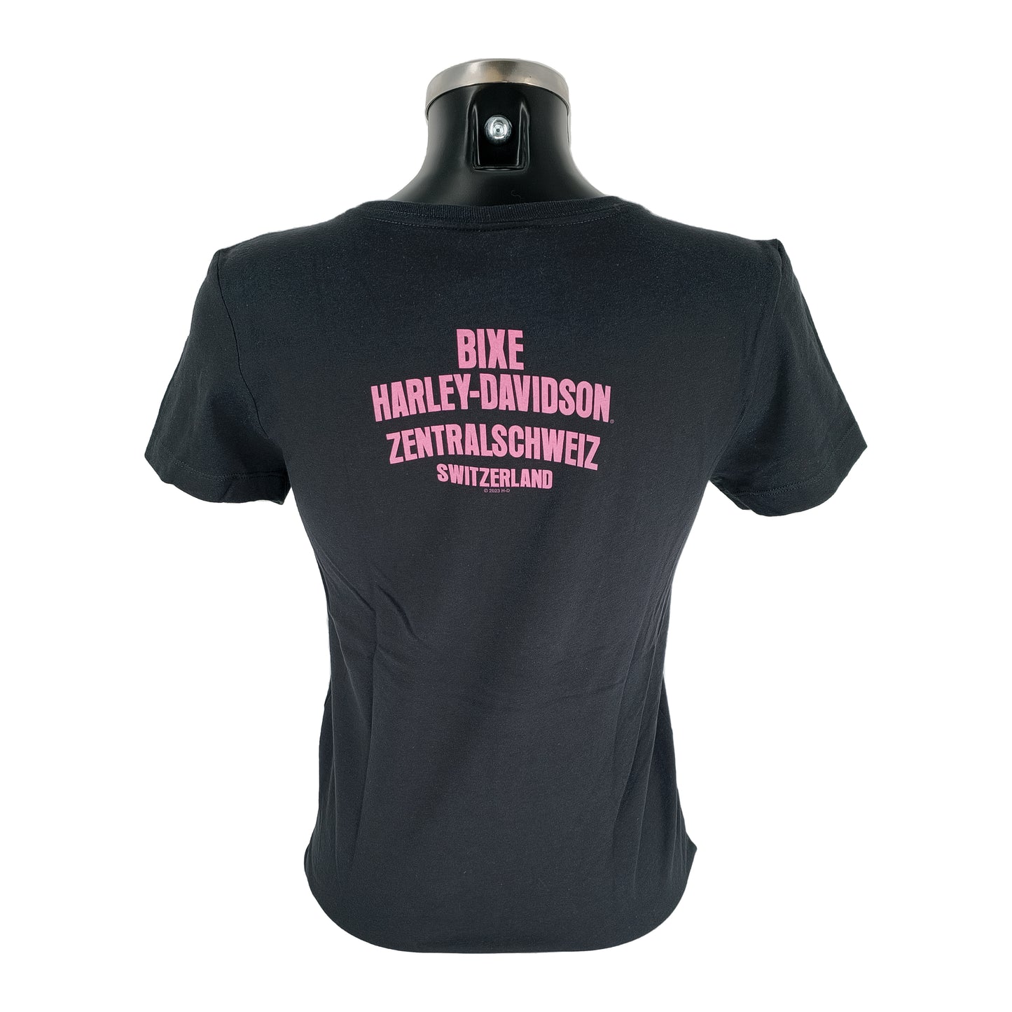 Harley-Davidson Dealer Shirt Pink B&S Ladies mit BIXE Backprint