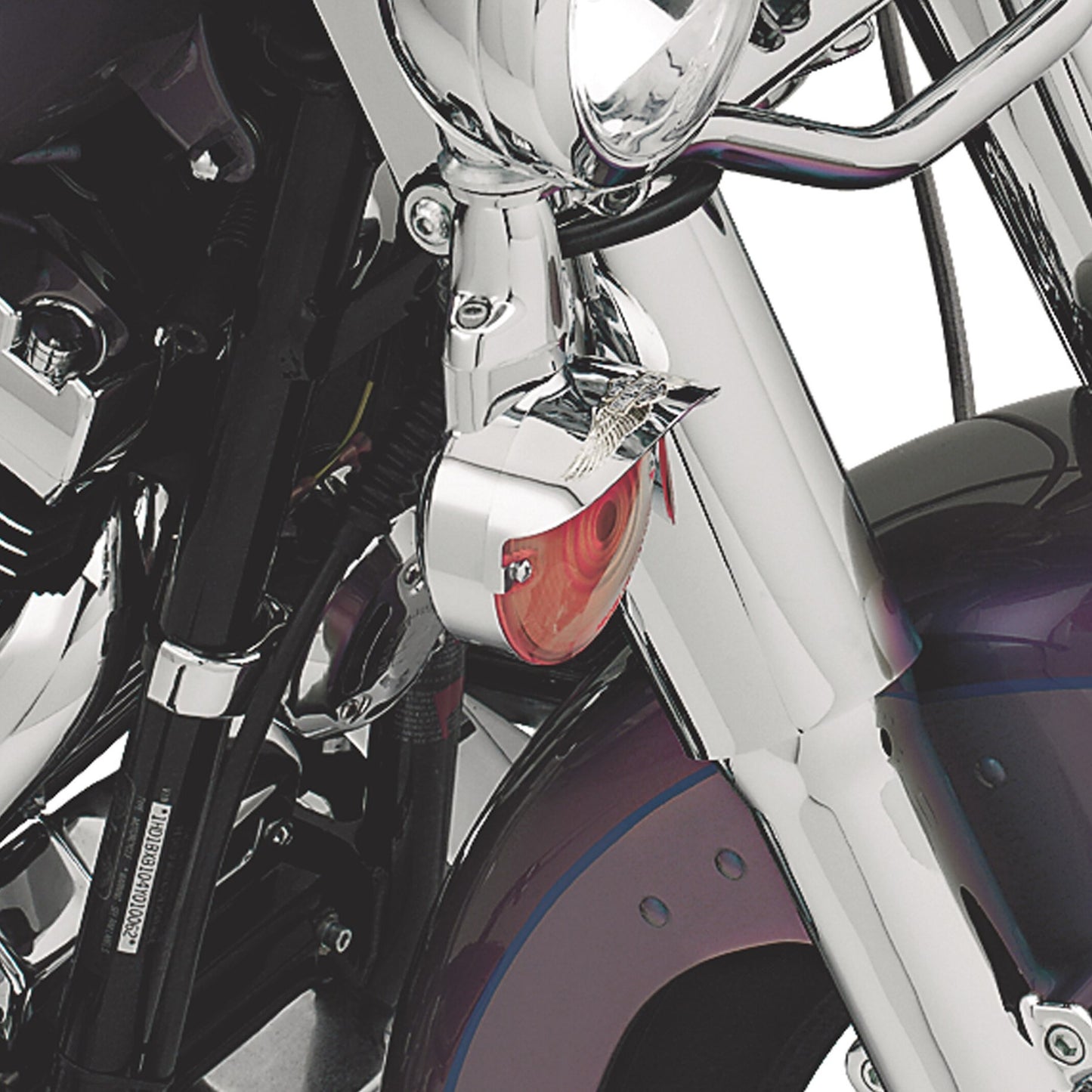 Harley-Davidson Eagle Wing Blinkerschirm für Blinker mit flachem Glas