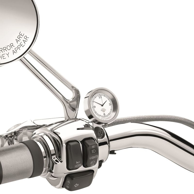 Harley-Davidson Lenker-Uhr silber/chrom