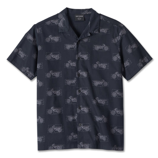 Harley-Davidson Shirt Motorcycle Print